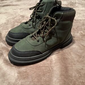 Primark Kids Green and Black Boots